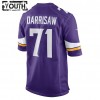 Camiseta Niño Minnesota Vikings Christian Darrisaw 71 Nike Púrpura 2021 NFL Draft